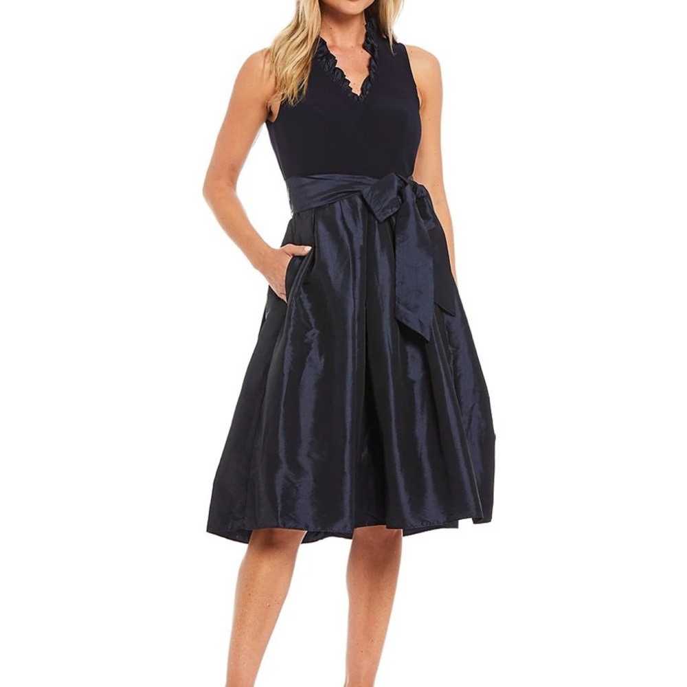 Jessica Howard elegant navy Sleeveless Dress